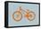 Orange Bicycle-NaxArt-Framed Stretched Canvas