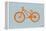 Orange Bicycle-NaxArt-Framed Stretched Canvas