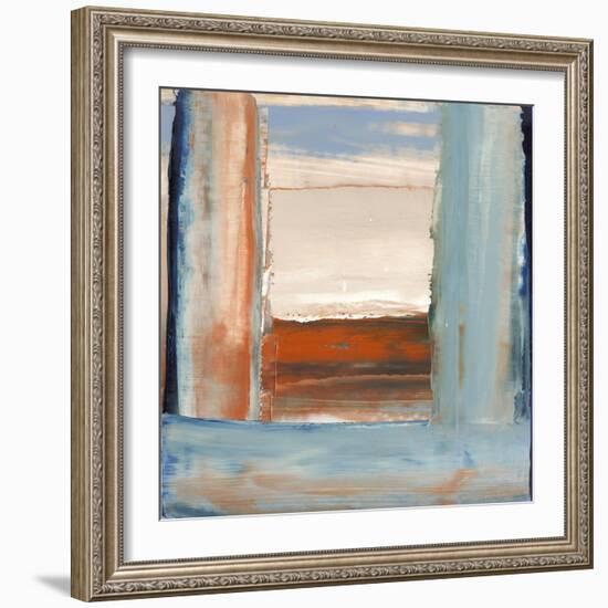 Orange & Blue I-Sharon Gordon-Framed Art Print