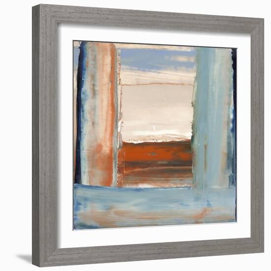 Orange & Blue I-Sharon Gordon-Framed Art Print