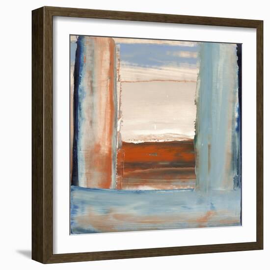 Orange & Blue I-Sharon Gordon-Framed Art Print