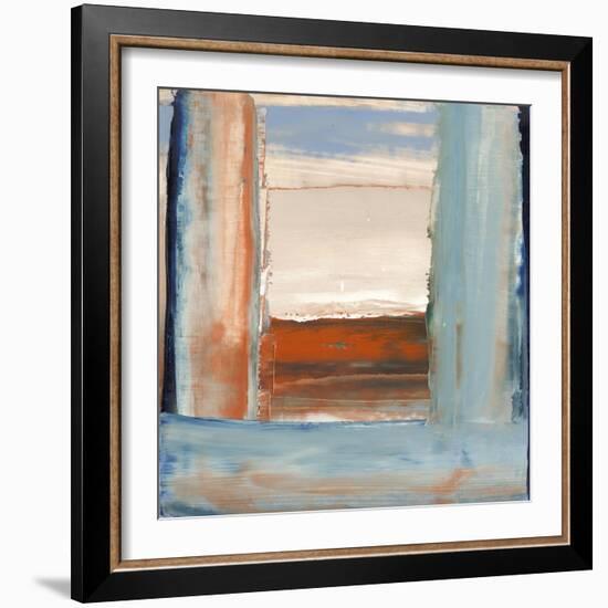 Orange & Blue I-Sharon Gordon-Framed Art Print