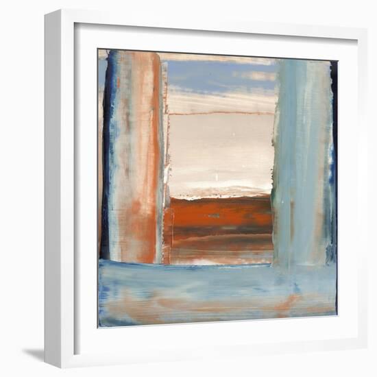 Orange & Blue I-Sharon Gordon-Framed Art Print