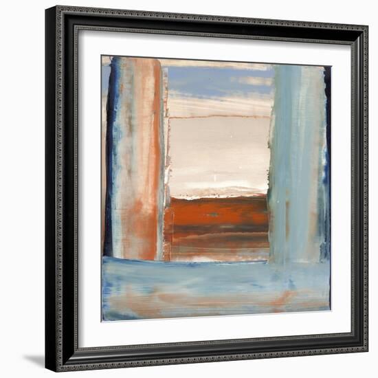 Orange & Blue I-Sharon Gordon-Framed Art Print