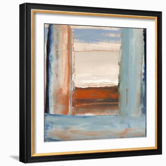 Orange & Blue I-Sharon Gordon-Framed Art Print