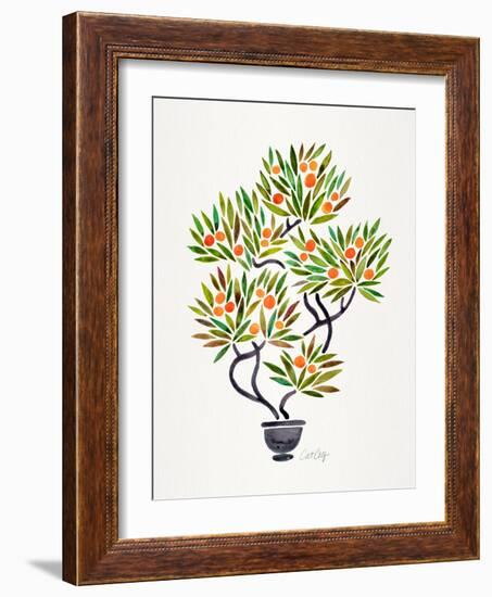 Orange Bonsai Orange-Cat Coquillette-Framed Giclee Print