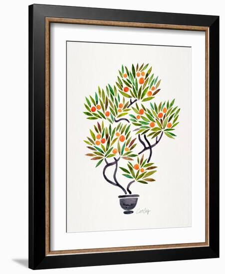 Orange Bonsai Orange-Cat Coquillette-Framed Giclee Print