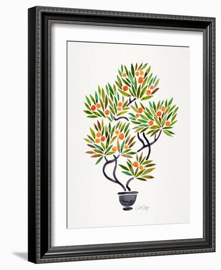 Orange Bonsai Orange-Cat Coquillette-Framed Giclee Print