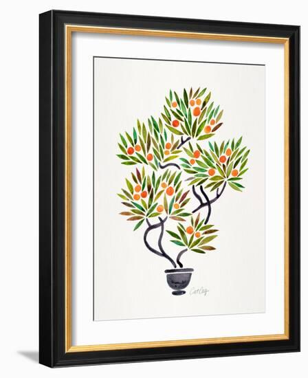 Orange Bonsai Orange-Cat Coquillette-Framed Giclee Print