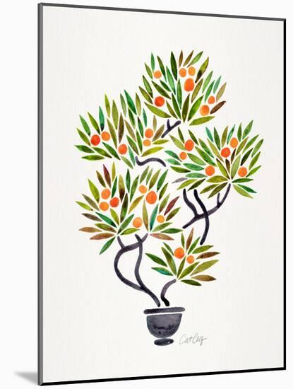 Orange Bonsai Orange-Cat Coquillette-Mounted Giclee Print