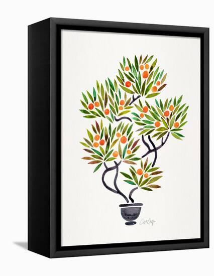 Orange Bonsai Orange-Cat Coquillette-Framed Premier Image Canvas