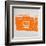 Orange Boom Box-NaxArt-Framed Art Print