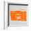 Orange Boom Box-NaxArt-Framed Art Print
