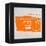 Orange Boom Box-NaxArt-Framed Stretched Canvas