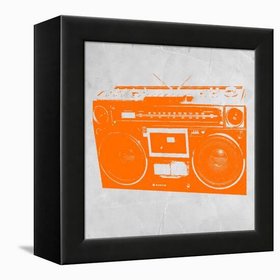 Orange Boom Box-NaxArt-Framed Stretched Canvas