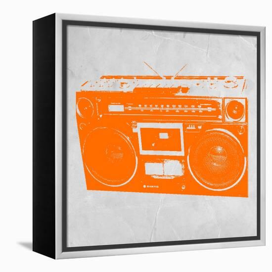 Orange Boom Box-NaxArt-Framed Stretched Canvas