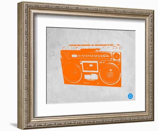 Orange Boom Box-NaxArt-Framed Art Print