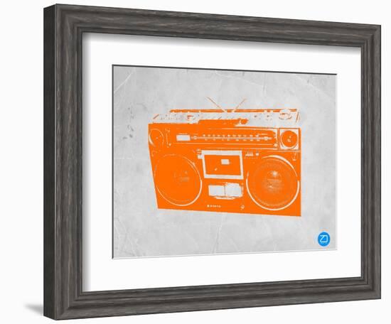 Orange Boom Box-NaxArt-Framed Art Print