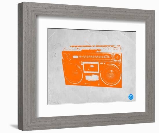 Orange Boom Box-NaxArt-Framed Art Print