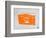 Orange Boom Box-NaxArt-Framed Art Print