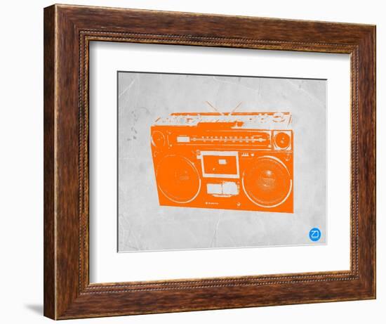 Orange Boom Box-NaxArt-Framed Art Print