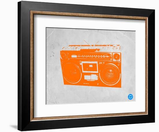 Orange Boom Box-NaxArt-Framed Art Print