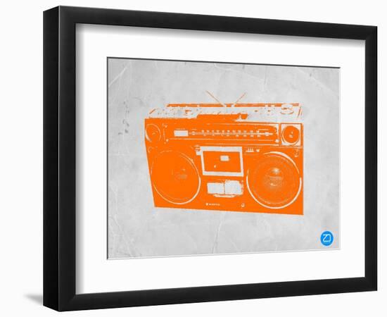 Orange Boom Box-NaxArt-Framed Art Print