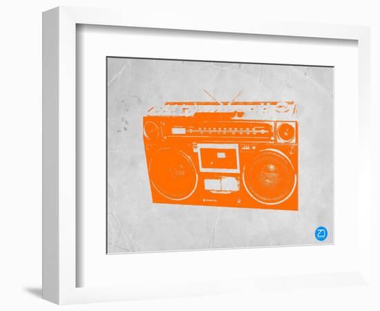 Orange Boom Box-NaxArt-Framed Art Print