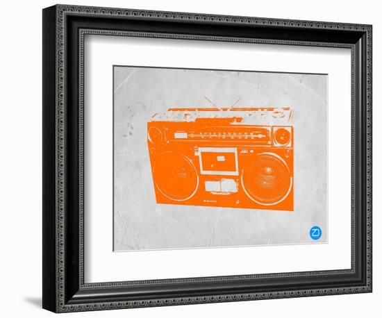 Orange Boom Box-NaxArt-Framed Art Print