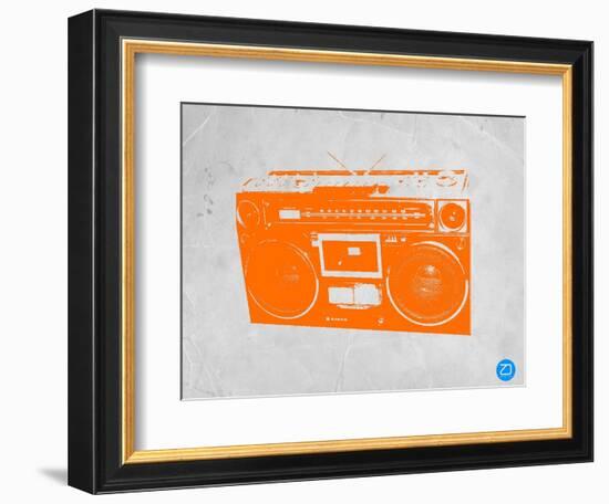 Orange Boom Box-NaxArt-Framed Art Print