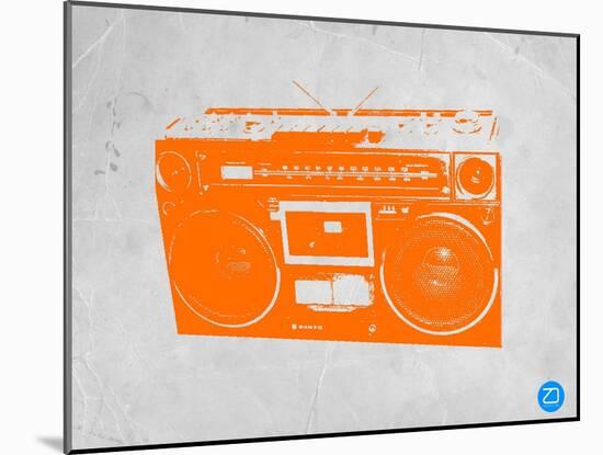 Orange Boom Box-NaxArt-Mounted Art Print