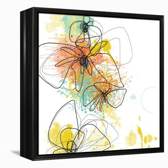 Orange Botanica-Jan Weiss-Framed Stretched Canvas