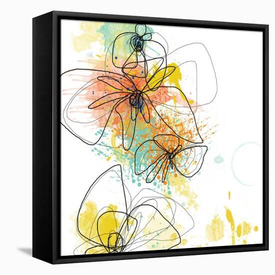 Orange Botanica-Jan Weiss-Framed Stretched Canvas