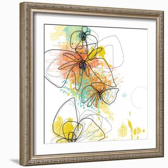 Orange Botanica-Jan Weiss-Framed Art Print