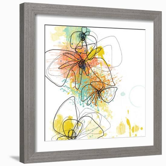 Orange Botanica-Jan Weiss-Framed Art Print