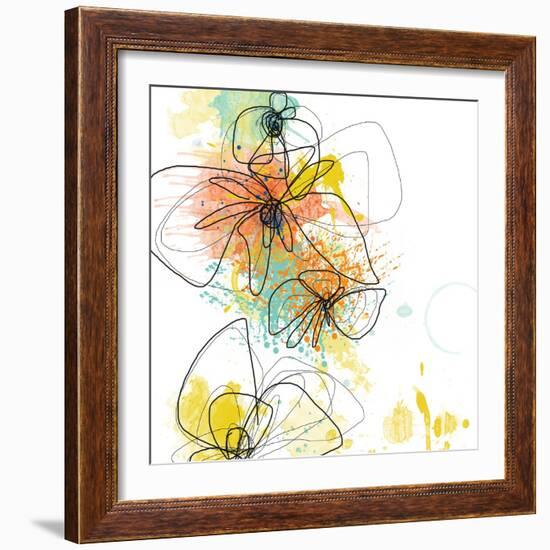 Orange Botanica-Jan Weiss-Framed Art Print