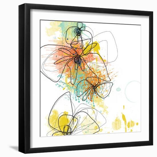 Orange Botanica-Jan Weiss-Framed Art Print