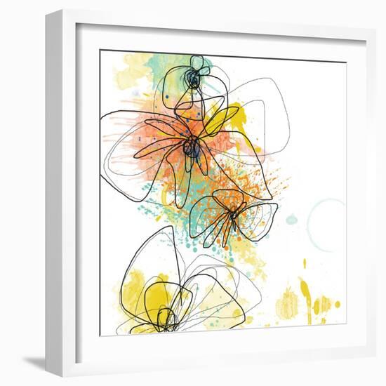 Orange Botanica-Jan Weiss-Framed Art Print