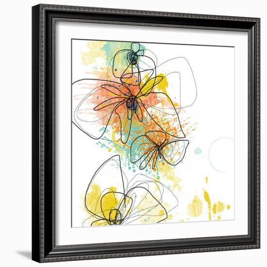 Orange Botanica-Jan Weiss-Framed Art Print