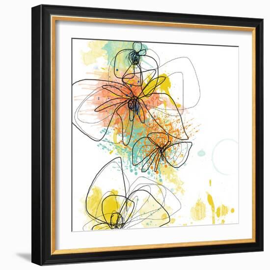 Orange Botanica-Jan Weiss-Framed Art Print