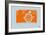 Orange Camera-NaxArt-Framed Art Print