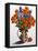 Orange Chrysanthemums-Christopher Ryland-Framed Premier Image Canvas