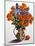 Orange Chrysanthemums-Christopher Ryland-Mounted Giclee Print