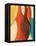 Orange Coalescence II-Lanie Loreth-Framed Stretched Canvas