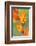 orange colored dichromanthus orchid in flower, mexico-claudio contreras-Framed Photographic Print