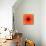 Orange Concentric Flower Center: Mandala Kaleidoscopic Design-tr3gi-Mounted Art Print displayed on a wall