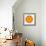 Orange Concentric Marigold Mandala Flower-tr3gi-Framed Art Print displayed on a wall