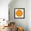 Orange Concentric Marigold Mandala Flower-tr3gi-Framed Art Print displayed on a wall