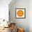 Orange Concentric Marigold Mandala Flower-tr3gi-Framed Art Print displayed on a wall