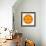 Orange Concentric Marigold Mandala Flower-tr3gi-Framed Premium Giclee Print displayed on a wall